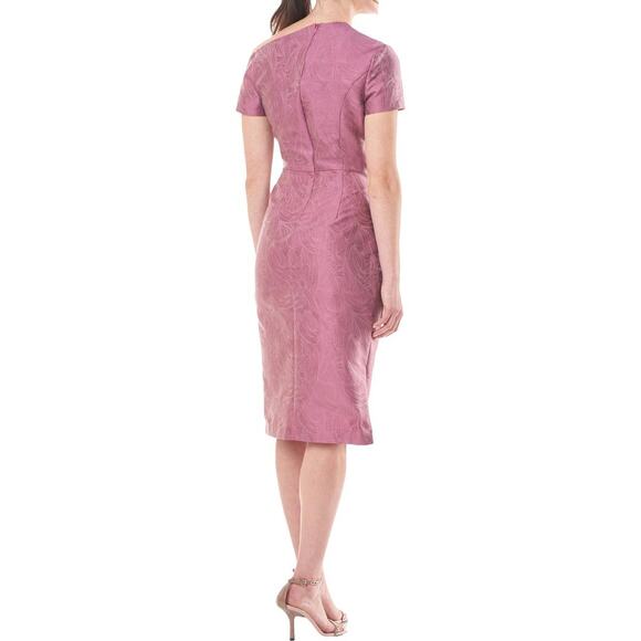 Kay Unger New Womens Caitlyn Midi Formal Dress Heather Rose Size 6 with Flaw - Picture 2 of 16